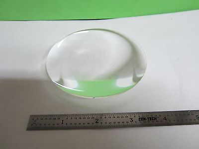 OPTICAL LARGE BI CONVEX LENS [it has a speck] LASER OPTICS BIN#43-13