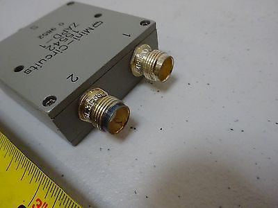 RF MICROWAVE MODULE MINI CIRCUITS ZAPD-1 TNC CONNECTOR AS IS BIN#TB-5-2-M