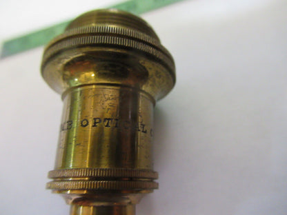 BAUSCH LOMB ANTIQUE OBJECTIVE 1-inch OPTICS MICROSCOPE PART AS PICTURED P2-B-34