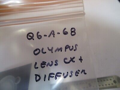 OLYMPUS DIFFUSER ILLUMINATOR LENS ASSEMBLY MICROSCOPE PART AS PICTURED &Q6-A-68