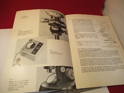 VINTAGE ZEISS GERMANY MANUAL CATALOG MICROSCOPE PART AS PICTURED &9-FT-78