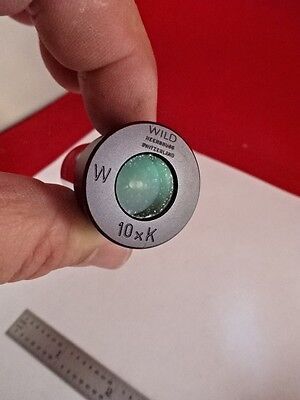 MICROSCOPE WILD HEERBRUGG SWISS EYEPIECE OCULAR 10xK OPTICS AS IS B#AD-03