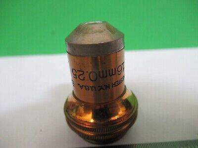 ANTIQUE BRASS BAUSCH LOMB OBJECTIVE MICROSCOPE PART AS PICTURED &Q9-A-117