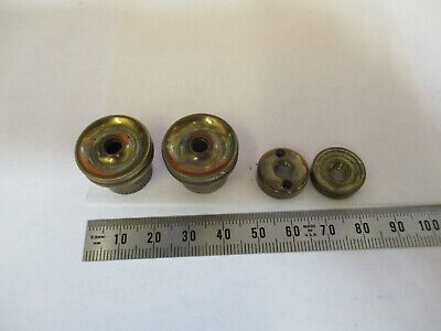 ANTIQUE BRASS SPENCER SET OF KNOBS ASSEMBLY MICROSCOPE PART AS PICTURED &F1-A-24