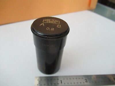 CARL ZEISS EMPTY OBJECTIVE CAN "A 8"  MICROSCOPE PART AS PICTURED #F2-A-38