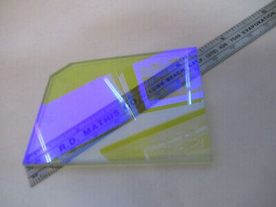 OPTICAL DICHROIC COATED GLASS PLATE OPTICS AS PICTURED &13-FT-11