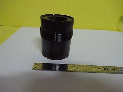 MICROSCOPE PART LENS ASSEMBLY BRASS MOUNTED  OPTICS #X1-56