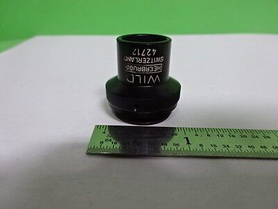 MICROSCOPE PART M20 WILD HEERBRUGG SWISS OBJECTIVE 4X OPTICS AS IS BIN#AC-51