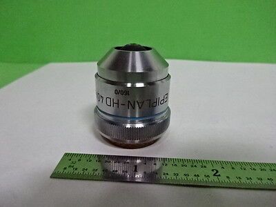 MICROSCOPE PART OBJECTIVE CARL ZEISS GERMANY EPIPLAN HD 40X OPTICS AS IS 4T-B-02