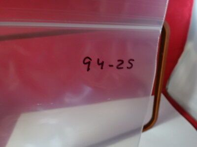 LARGE BEAMSPLITTER SILICONE GASKET OPTICAL FLAT GLASS PLATE OPTICS AS IS  #94-25