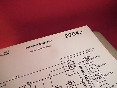 VINTAGE BRUEL KJAER DENMARK SERVICE MANUAL MULTIPLE MODELS AS PICTURED &100-C