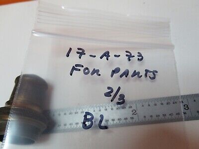 ANTIQUE BAUSCH LOMB BRASS OBJECTIVE 2/3 MICROSCOPE PART AS PICTURED &17-A-73B