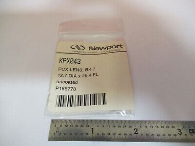 OPTICAL NEWPORT PCX CONVEX LENS BK7 GLASS OPTICS AS PICTURED #B1-A-17