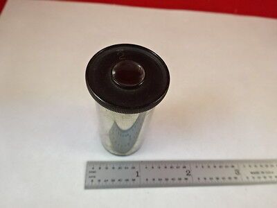 MICROSCOPE PART VINTAGE ERNST LEITZ GERMANY EYEPIECE 2 OPTICS AS IS #G9-C-04