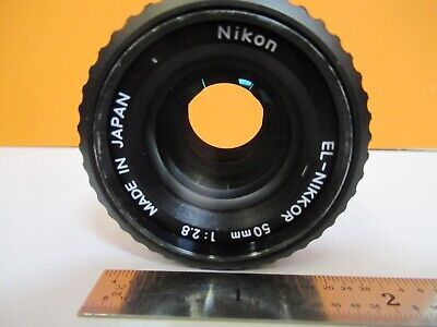 NIKON JAPAN EL-NIKKOR 50mm 1:28 LENS NICE OPTICS AS PICTURED &FT-1-A-36