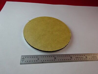 BLACK & WHITE POLYMER PLATE OPAQUE PLASTIC STAGE MICROSCOPE PART AS IS #45-A-16