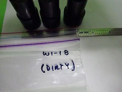 MICROSCOPE PART LOT 3 EA EYEPIECES [dirty] AO + BAUSCH  OPTICS AS IS BIN#W1-18