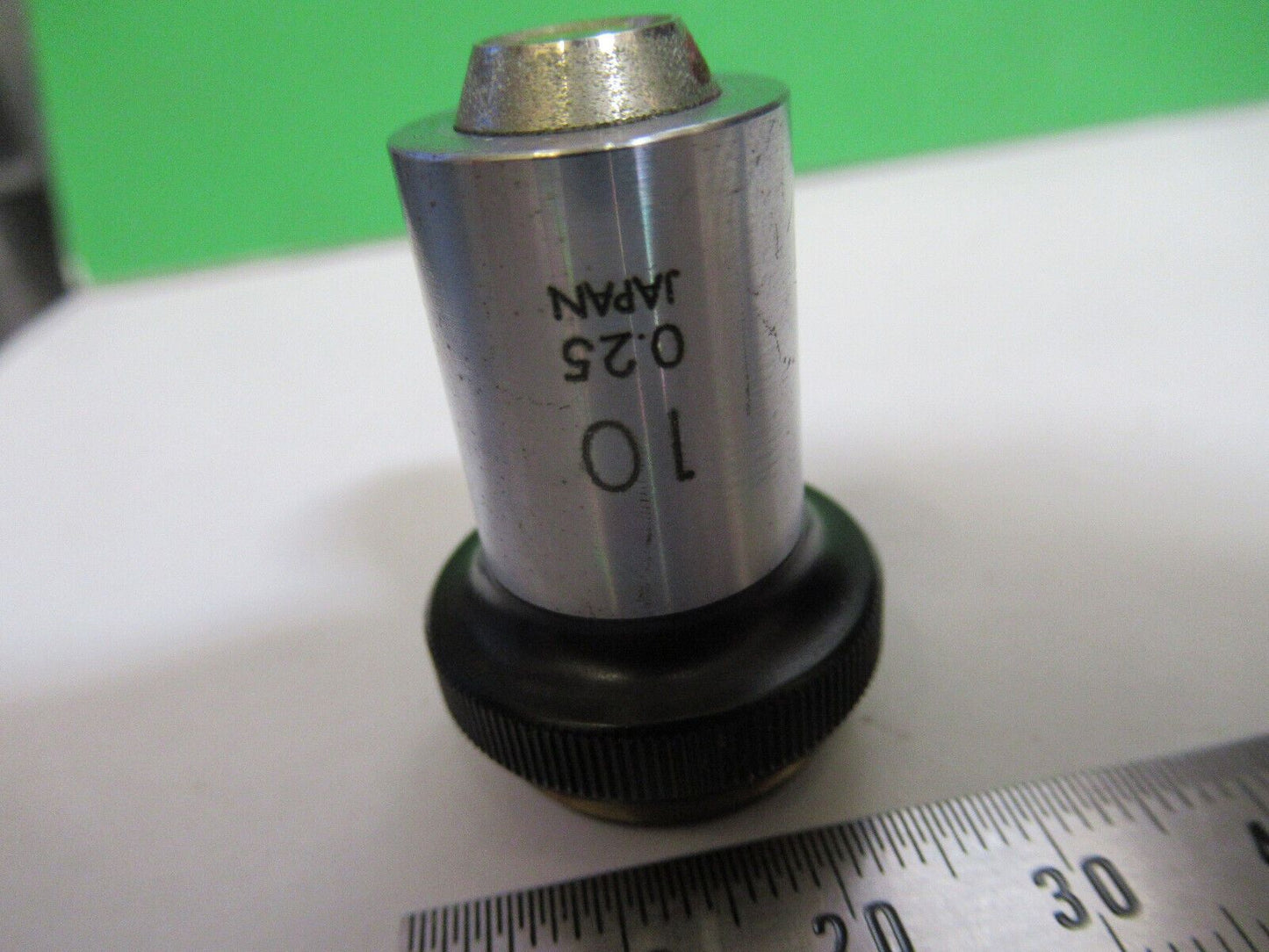 OLYMPUS  OBJECTIVE 10X LENS MICROSCOPE PART AS PICTURED &H9-A-52