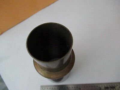 ANTIQUE BRASS ENGLAND HENRY CROUCH TUBUS MICROSCOPE PART AS PICTURED F3-A-12