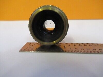 OBJECTIVE ANTIQUE BRASS LEITZ 10X OPTICS MICROSCOPE PART AS PICTURED &G1-A-77