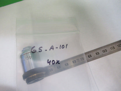 METZ  40X OBJECTIVE LENS MICROSCOPE PART AS PICTURED G5-A-101