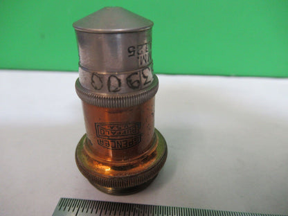 ANTIQUE BRASS SPENCER OBJECTIVE LENS OPTICS MICROSCOPE PART AS PICTURED Z1-A-156