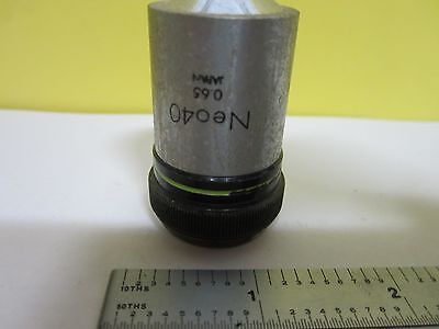 FOR PARTS MICROSCOPE OLYMPUS OBJECTIVE NEO40 40X OPTICS AS IS BIN#T8-29