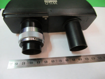 WILD HEERBRUGG SWISS M20 BINOCULAR HEAD MICROSCOPE PART OPTICS &W6-A-66