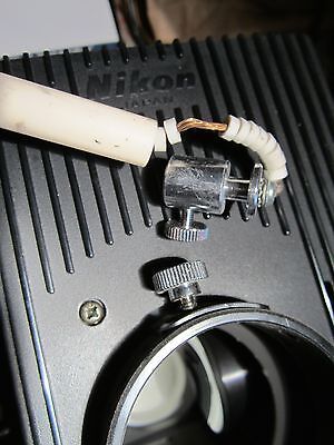 MICROSCOPE PART NIKON JAPAN LAMP ILLUMINATOR HOUSING AS IS iii Hg 100W BIN#51