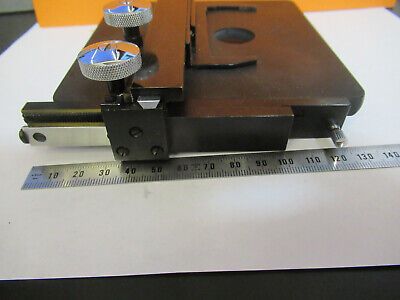 ANTIQUE SPENCER XY STAGE TABLE MICROSCOPE PART AS PICTURED &P5-A-77