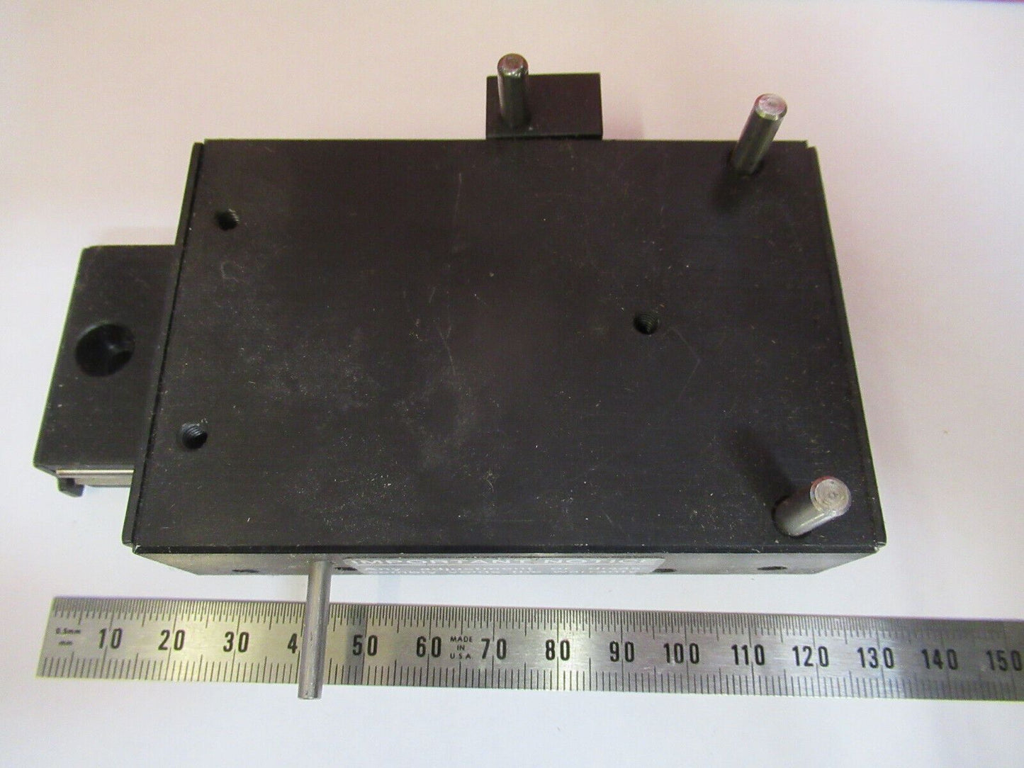 OPTICAL USED STAGE SLIDE POSITIONING DCI OPTICS AS IS PICTURED #R3-C-01