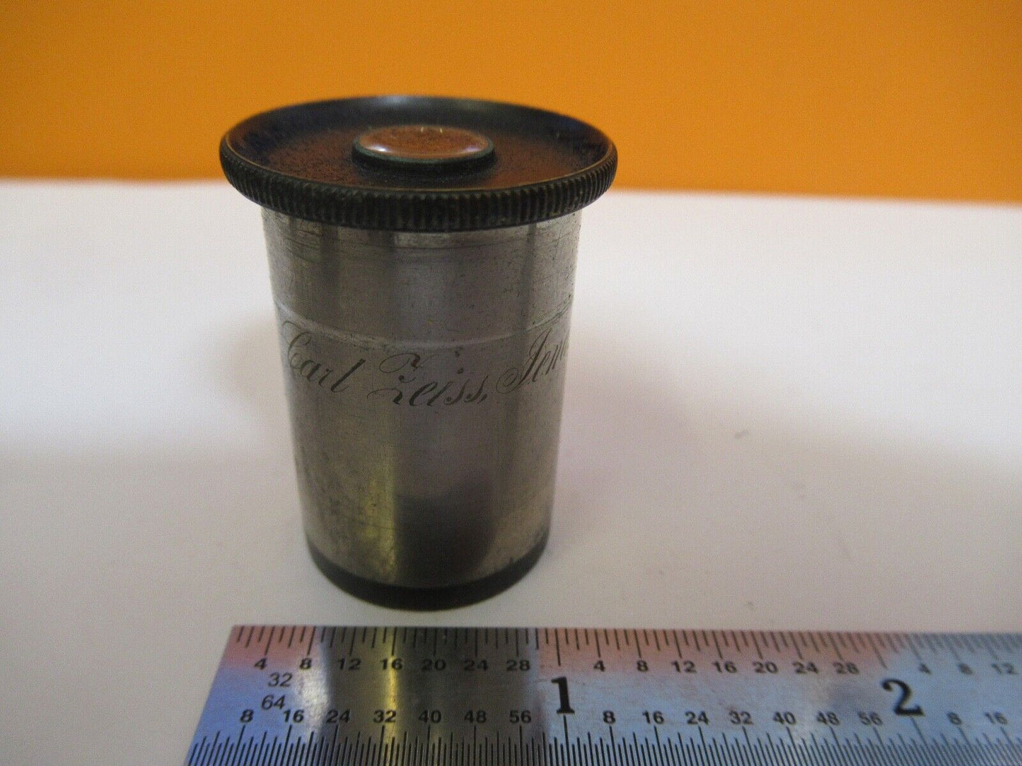 ANTIQUE CARL ZEISS "1" EYEPIECE OPTICS MICROSCOPE PART as pictured A2-A-20