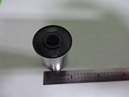 MICROSCOPE PART EYEPIECE OCULAR OLYMPUS JAPAN 10X OPTICS AS IS  #AS-06