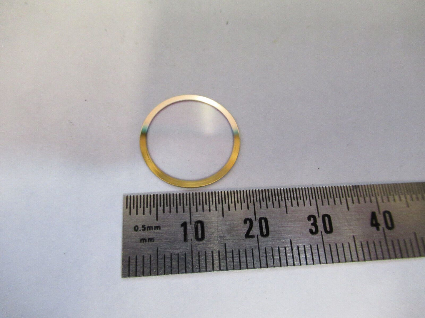 OPTICAL SAPPHIRE BLANK EDGE GOLD COATED  OPTICS AS PICTURED S8-A-55