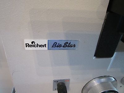 OPTICAL MICROSCOPE  REICHERT BIO STAR INVERTED AS IS OPTICS  #LOBBY