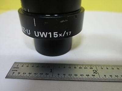 MICROSCOPE PART NIKON JAPAN SMZ-U  UW15X/17  OPTICS AS IS BIN#T6-28