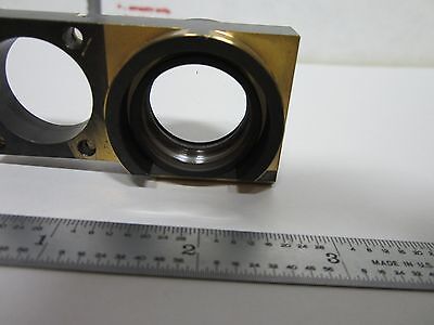 MICROSCOPE PART LEITZ GERMANY LENS MOUNTED IN BRASS DMR OPTICS BIN#E5-P-9