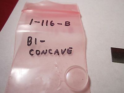 OPTICAL BI CONCAVE LENS LASER OPTICS BIN#1-116-B i