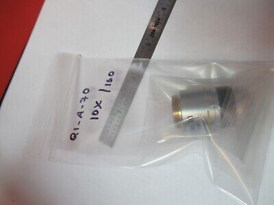 OLYMPUS JAPAN 10X /160 OPTICS OBJECTIVE MICROSCOPE PART AS PICTURED &Q1-A-70