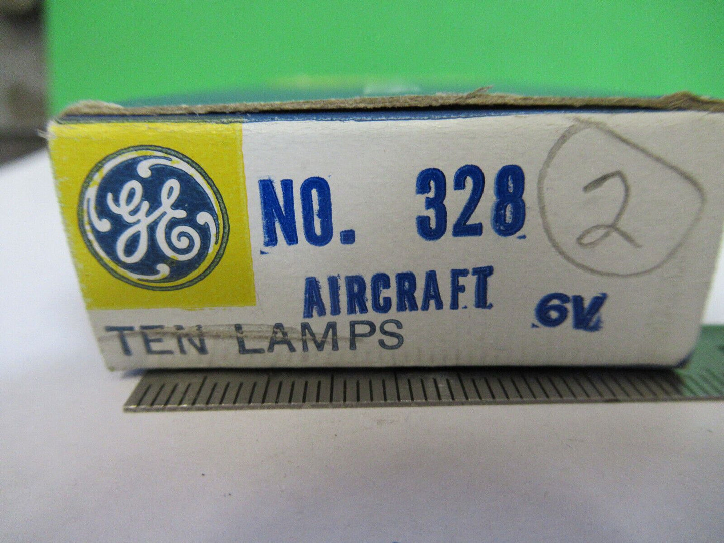 AIRCRAFT BULB NO. 328 6V LAMPS GE  10 PCS AS PICTURED &R9-B-03