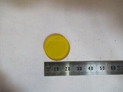 OPTICAL YELLOW GLASS FILTER LENS PRO OPTICS AS PICTURED &P5-A-82