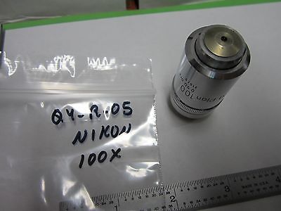 MICROSCOPE MPLAN OBJECTIVE NIKON JAPAN 100X  OPTICS #Q4-R-05