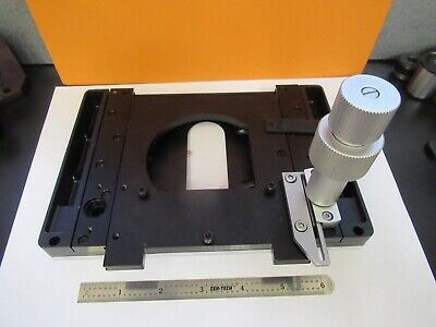 LEITZ LABORLUX GERMANY XY STAGE TABLE MICROSCOPE PART AS PICTURED &FT-6-X19