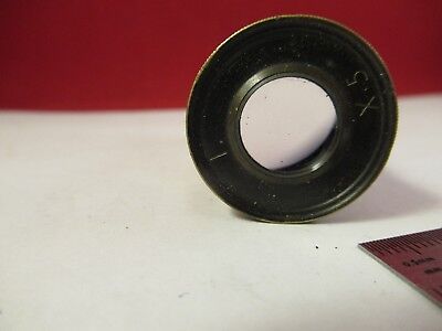 ANTIQUE BRASS EYEPIECE X5 BECK LONDON MICROSCOPE PART AS PICTURED #66-A-40