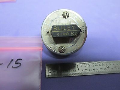 VINTAGE WWII QUARZKRISTALL BLILEY ELECTRIC VARIABLE 2400 KC FREQUENZ VF1 11-15