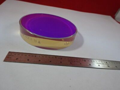 FOR PARTS ZERODUR OPTICAL FLAT DICHROIC MIRROR [dirty] COATED LASER OPTICS 94-02