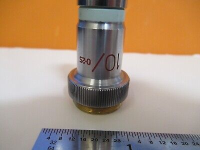 VICKERS UK ENGLAND OBJECTIVE 10X OPTICS MICROSCOPE PART AS PICTURED #1E-C-09