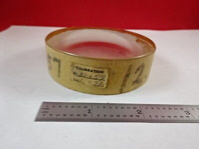 OPTICAL LENS DIOPTER CONVEX 12.657 CALIBRATION GLASS OPTICS AS IS B#IL-2-31