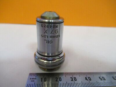 VINTAGE BAUSCH LOMB 97X OBJECTIVE OPTICS MICROSCOPE PART AS PICTURED &W3-B-38