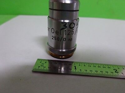 RARE MICROSCOPE PART OBJECTIVE REICHERT AUSTRIA FLUOR 125X OPTICS AS IS BN#72-60